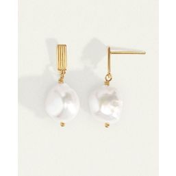 BAROQUE EARRINGS 18K GOLD VERMEIL PEARL TS896E-GVPL