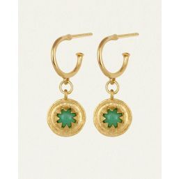 CORA EARRINGS 18K GOLD VERMEIL CHRYSOPRASE TS957E-GVCBPL