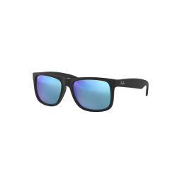 Ray-Ban RB4165 622/55-55 Justin Rubber Black / Blue Mirror Lenses