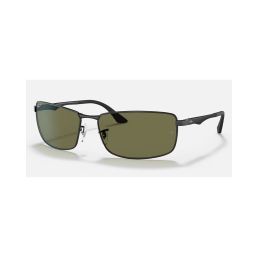 Ray-Ban RB3498 002/9A-61 Black / Green Polarised Lenses