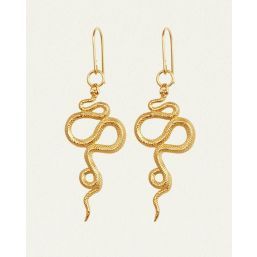 SNAKE EARRINGS 18K GOLD VERMEIL TS404E-GVPL