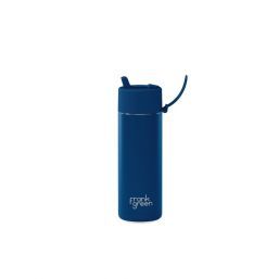 Frank Green 20oz SSC Reusable Bottle Deep Ocean with Flip Straw Lid Deep Ocean