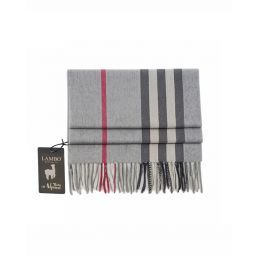 Alpaca Scarf Crimson Check