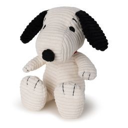 Snoopy Sitting Corduroy Cream 19cm/7,5"