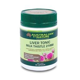 Australian By Nature Liver Tonic Milk Thistle 21000mg 90 Caps