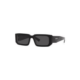 PRADA 0PR06YS 09Q5S0 BLACK WHITE/DARK GREY LENS