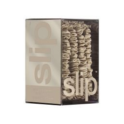 slip pure silk back to basics skinny scrunchies - blonde