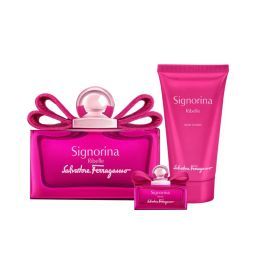 Ferragamo Signorina Ribelle Women Edp Holiday Coffret 100Ml + 5Ml Miniature + 50Ml Body Lotion