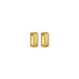 Alida Square Hoops Gold Vermeil