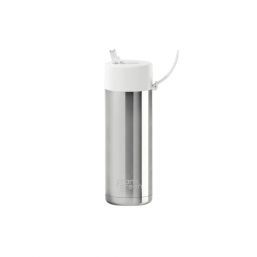 Frank Green 20oz SSC Reusable Bottle Limited Edition Silver with Flip Straw Lid Cloud