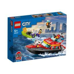 LEGO® City Fire Rescue Boat 60373 Building Toy Set (144 Pieces)