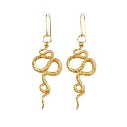 SNAKE EARRINGS 18K GOLD VERMEIL TS404E-GVPL