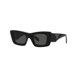 Prada PR 13ZS 1AB5S0 50 Dark Grey Ladies Sunglasses