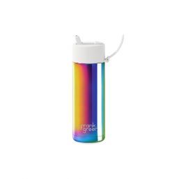 Frank Green 20oz SSC Reusable Bottle Limited Edition Rainbow with Flip Straw Lid Cloud