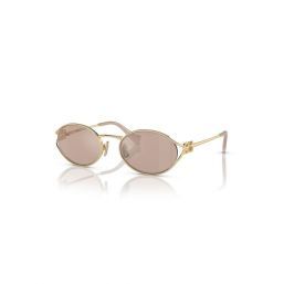 Miu Miu 0Mu52Ys Zvn20F 54 Pale Gold Pink Mirror Internal Silver