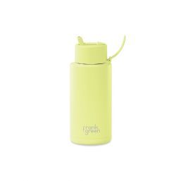 Frank Green 34oz Stainless Steel Ceramic Reusable Bottle Star Glow With Flip Straw Lid