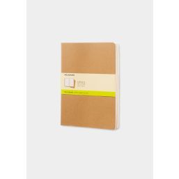 Cahier Notebook 3 Set Plain Extra Large Kraft
