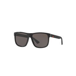 Gg0010s-001 58 Sunglass Man Acetate Black-black-grey