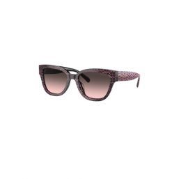 Coach HC8379U 578346-54 Ruby Pearl Signature C / Grey Rose Gradient Lenses