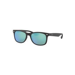 Ray-ban Junior 0rj9052s 100s55 47 Matte Black Blue Flash