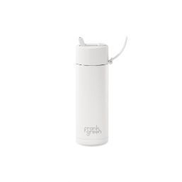 Frank Green 20oz SSC Reusable Bottle Cloud with Flip Straw Lid Cloud