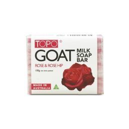 Topo Goat Milk Rose & Rose Hip Soap Bar 100g