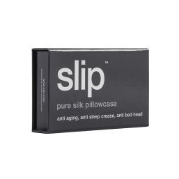 slip pure silk queen pillowcase - charcoal