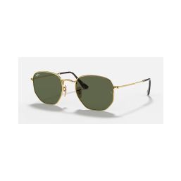 HEXAGONAL FLAT LENSES Sunglasses in Gold