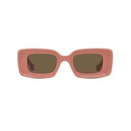 Loewe Chunky Anagram Sunglasses 'Shiny Pink/Brown'