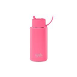 Frank Green 34oz SSC Reusable Bottle Bubblegum Blast with Flip Straw Lid