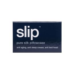 slip pure silk queen pillowcase - navy