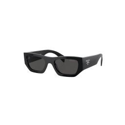 PRADA PR A01S 16K08Z Black Dark Grey Unisex 53 mm Sunglasses