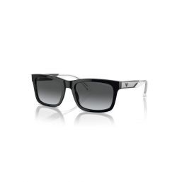 Emporio Armani 0Ea4224 5017T3 57 Shiny Black Dark Grey Polar