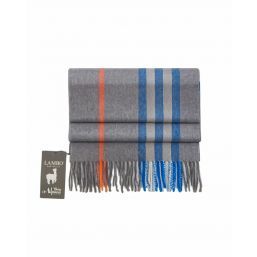 Alpaca Scarf Mid Grey Check