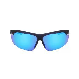 Nike NIK Sunglasses Men Matte Obsidian / Blue Mirrored 75mm New 100% Authentic