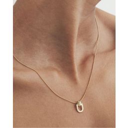 VAULT NECKLACE 18K GOLD VERMEIL PERIDOT TS911N-GVPL