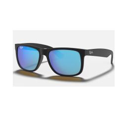 Ray-Ban RB4165 622/55 55M Black Rubber/Green Mirror Blue Uni-sex Sunglasses