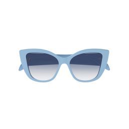 ALEXANDER MCQUEEN AM0347S 004 shiny light-blue