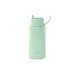Frank Green 34oz SSC Reusable Bottle Mint Gelato with Flip Straw Lid Mint Gelato