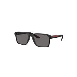 Prada Linea Rossa Sunglasses PS 5 YS DG002G Black Rubber Dark Grey Polar
