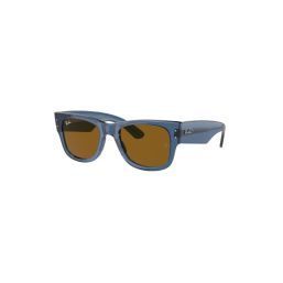 RAY-BAN RB 0840S MEGA WAYFARER 668073 TRANSPARENT BLUE | SUNGLASSES UNISEX