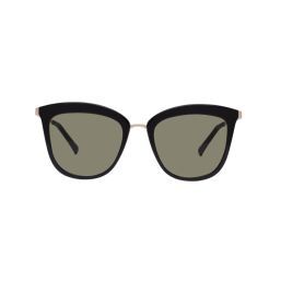 Caliente Black Gold Women's Cat-Eye Sunglasses