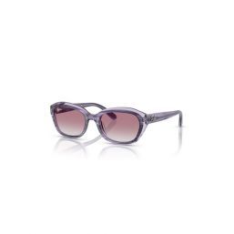 Ray-Ban Junior 0Rj9081S 71748G 48 Striped Violet On Trasp Violet Grey Gradient Violet