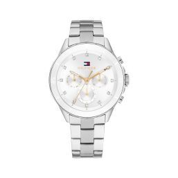 TOMMY HILFIGER MELLIE 40MM QUARTZ SILVER DIAL STAINLESS STEEL BRACELET 1782707