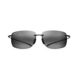 Sunglasses Maui Jim Hema Black Matte Maui pure 443-11M 62-14 Medium Polarized Gradient