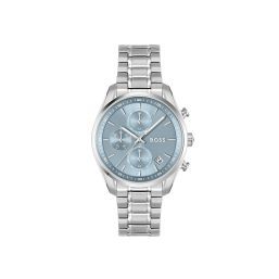HUGO BOSS GRAND TOUR LADIES 38MM Quartz BLUE MOTHER OF PEARL DIAL STAINLESS STEEL BRACELET 1502767