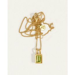 EDEN NECKLACE 18K GOLD VERMEIL PERIDOT TS875N-GVPL