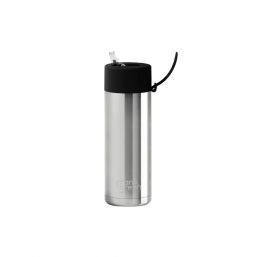 Frank Green 20oz Chrome Silver with Midnight Straw Lid