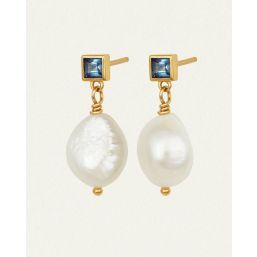 LULU EARRING PEARL 18K GOLD VERMEIL TS1035E-GVPL