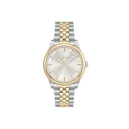 HUGO BOSS GRACEFUL 36MM Quartz SILVER MOTHER OF PEARL DIAL TWO TONE STAINLESS STEEL BRACELET 1502779